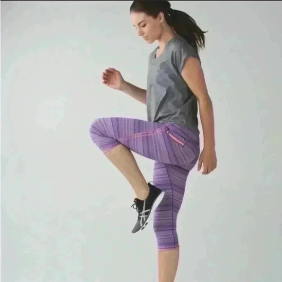 Lululemon Run Top Speed Crop Leggings - Picture 1 of 14